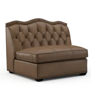 Leather Armless Chair