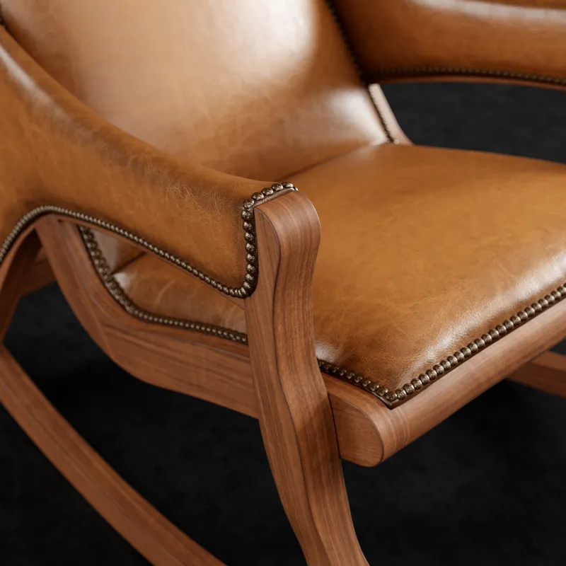 Leather Rocking Chair