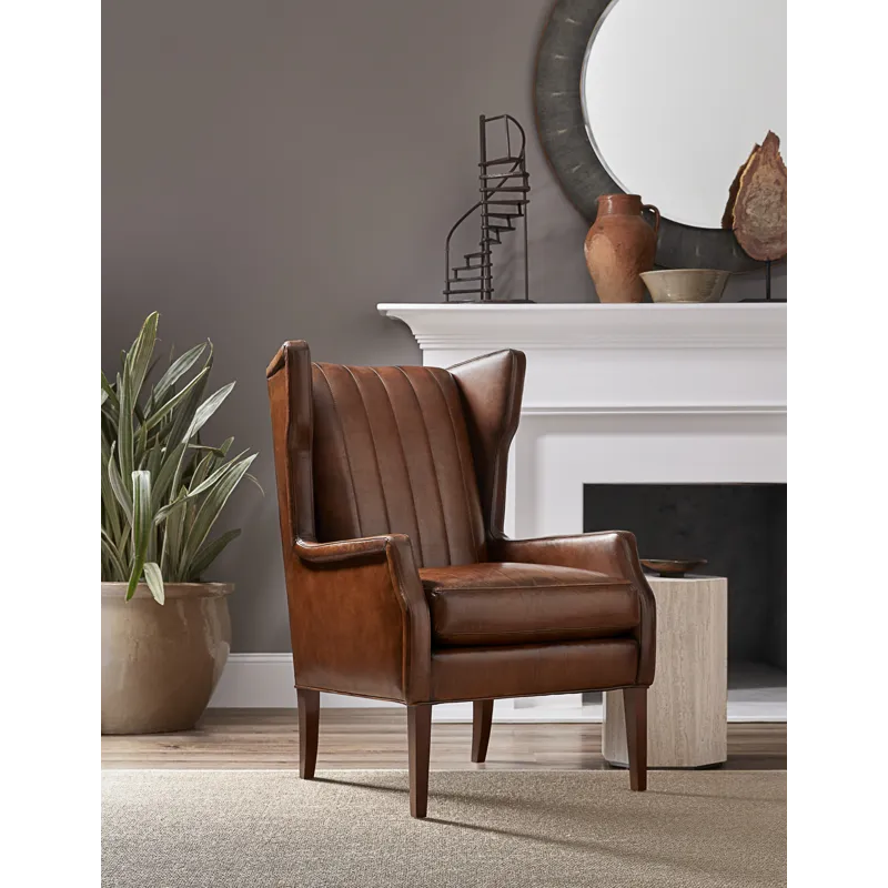 Leather Wing Chair