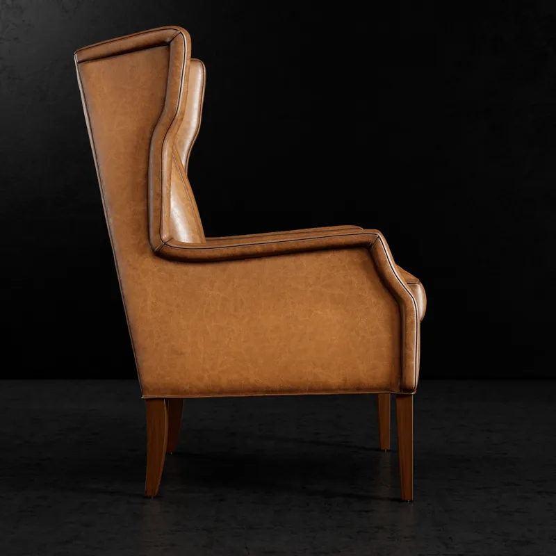 Leather Wing Chair