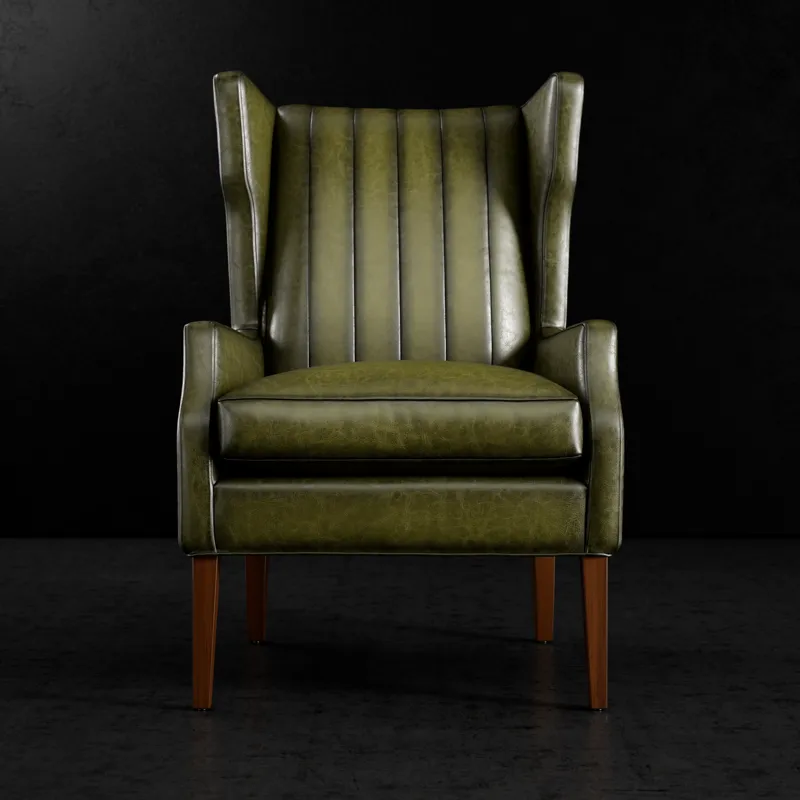 Leather Wing Chair
