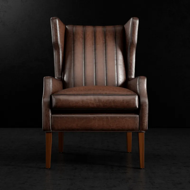 Leather Wing Chair