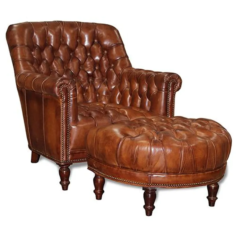 Leather Ottoman
