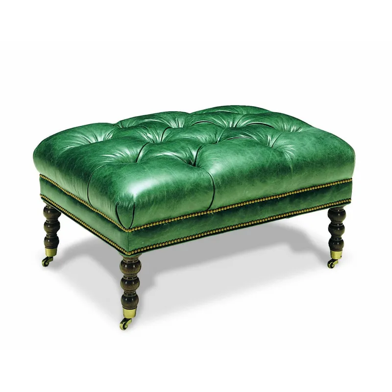 Leather Ottoman