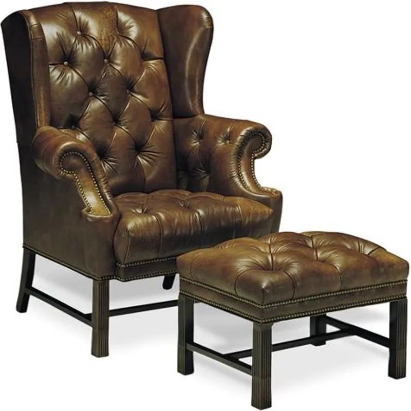 Leather Ottoman
