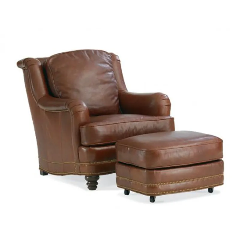 Leather Ottoman