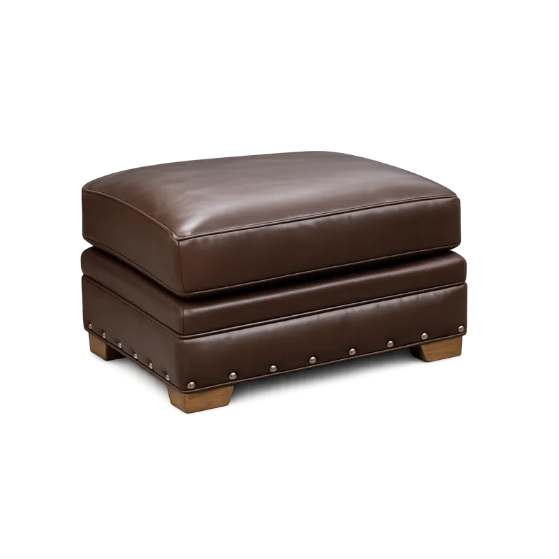 Leather Ottoman