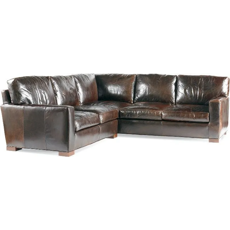 Leather Right Arm Corner Sofa