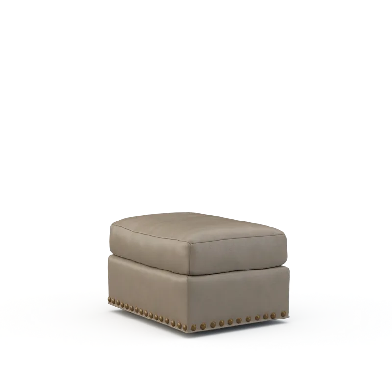 Leather Ottoman