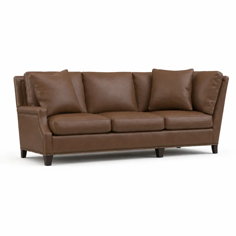 Leather Right Arm Sofa