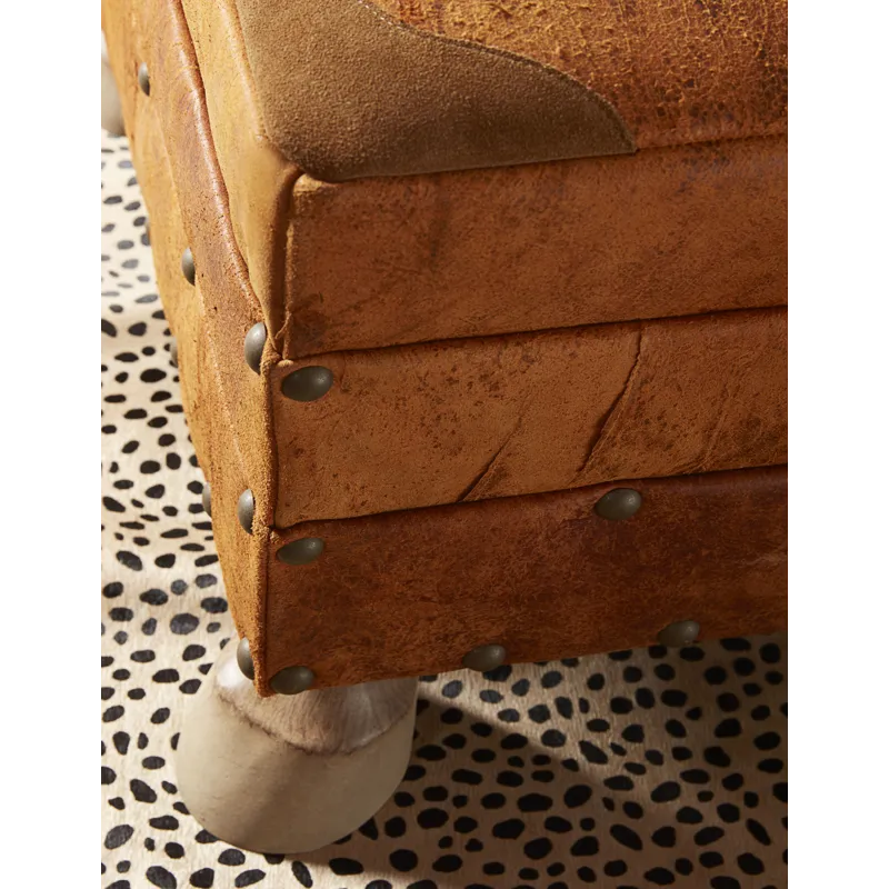 Leather Ottoman