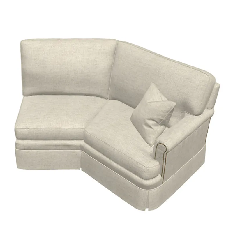 Leather Sectional Right Arm Angle Loveseat