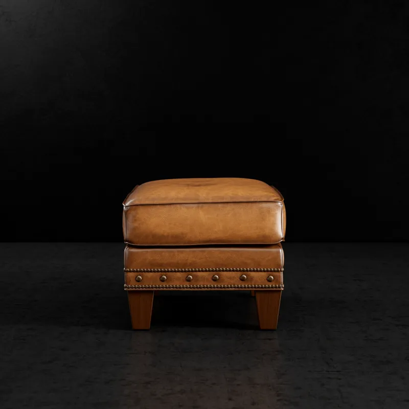 Leather Ottoman