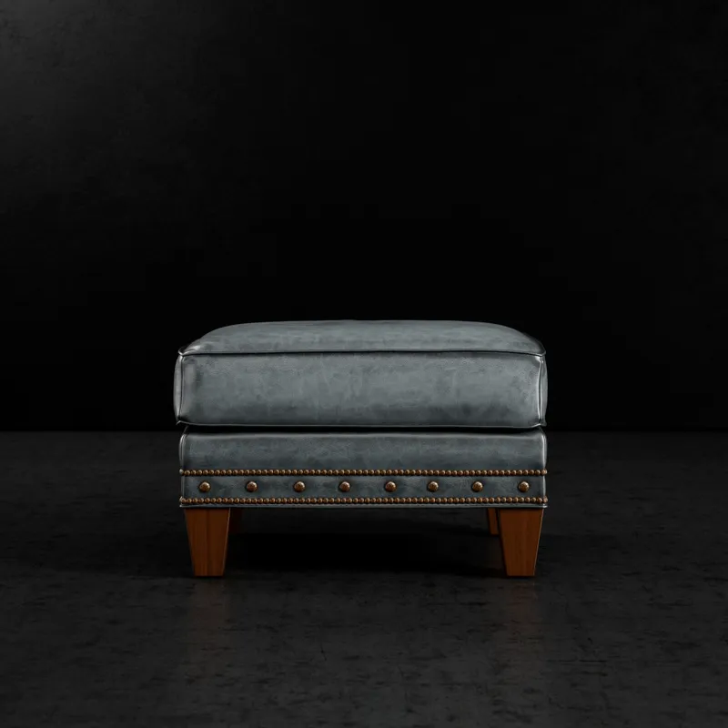 Leather Ottoman
