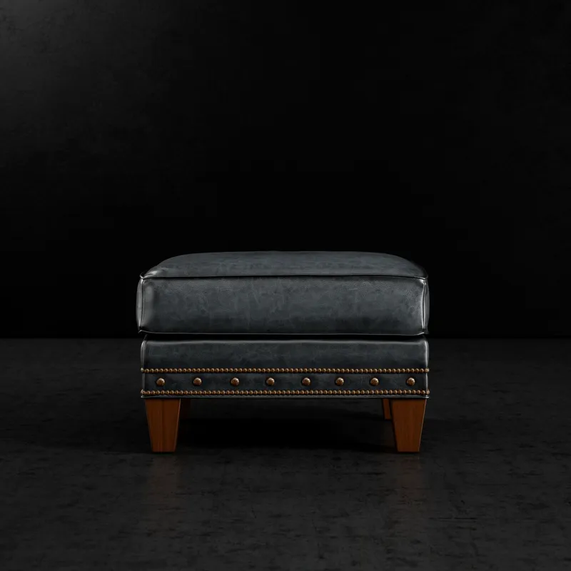 Leather Ottoman
