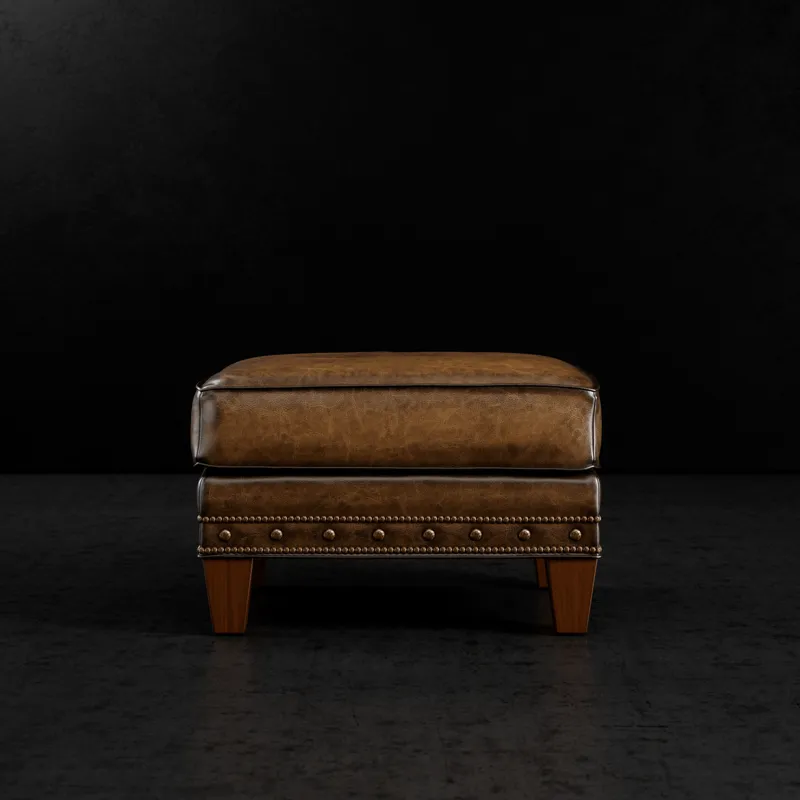 Leather Ottoman