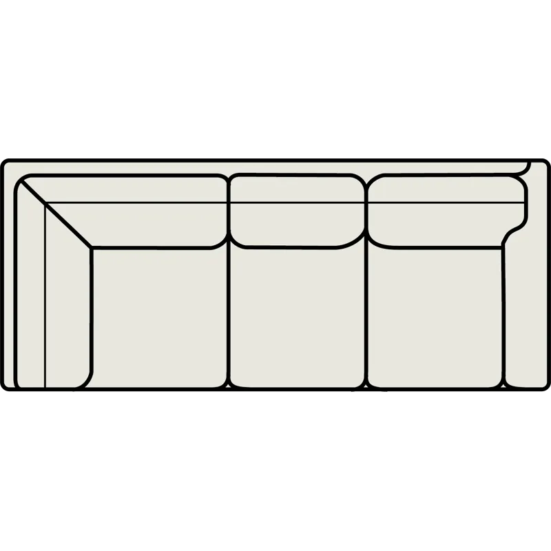 Leather Right Arm Corner Sofa