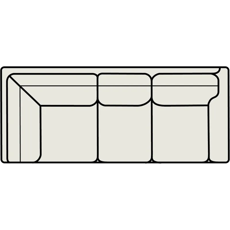 Leather Right Arm Corner Sofa