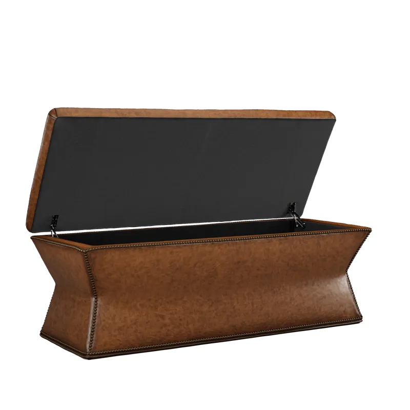 Leather Storage Bench