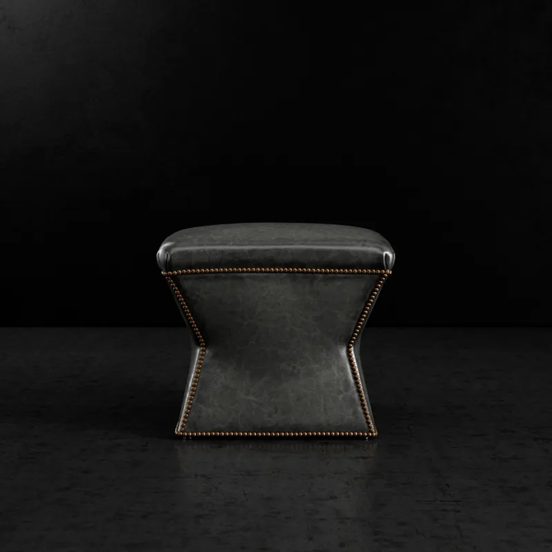 Leather Ottoman