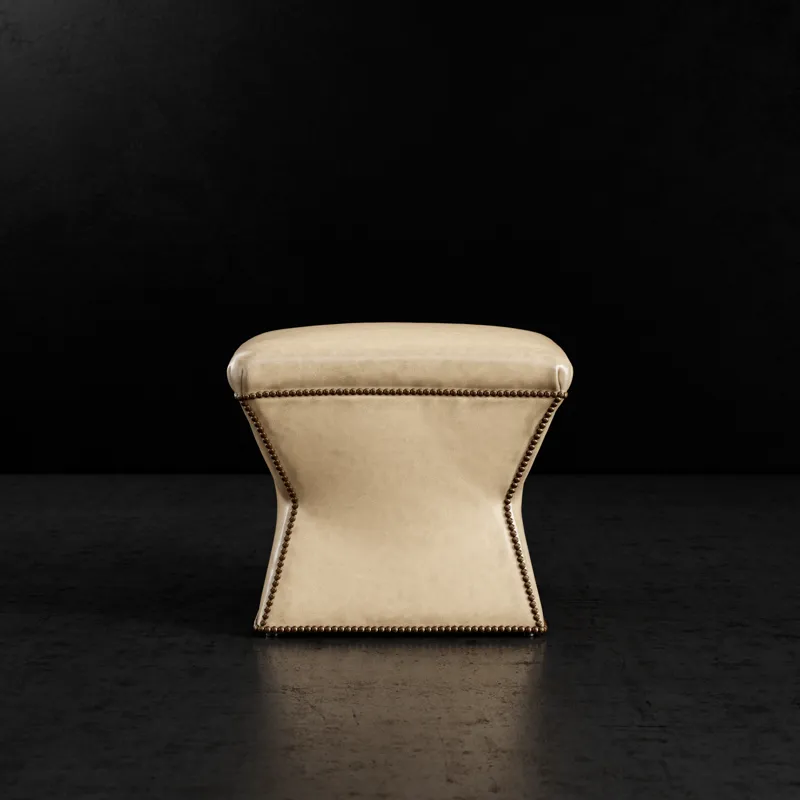 Leather Ottoman