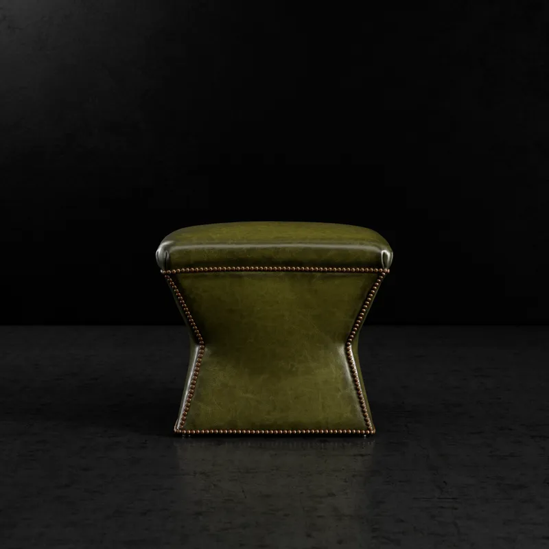 Leather Ottoman