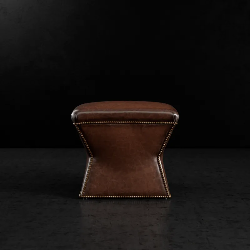 Leather Ottoman