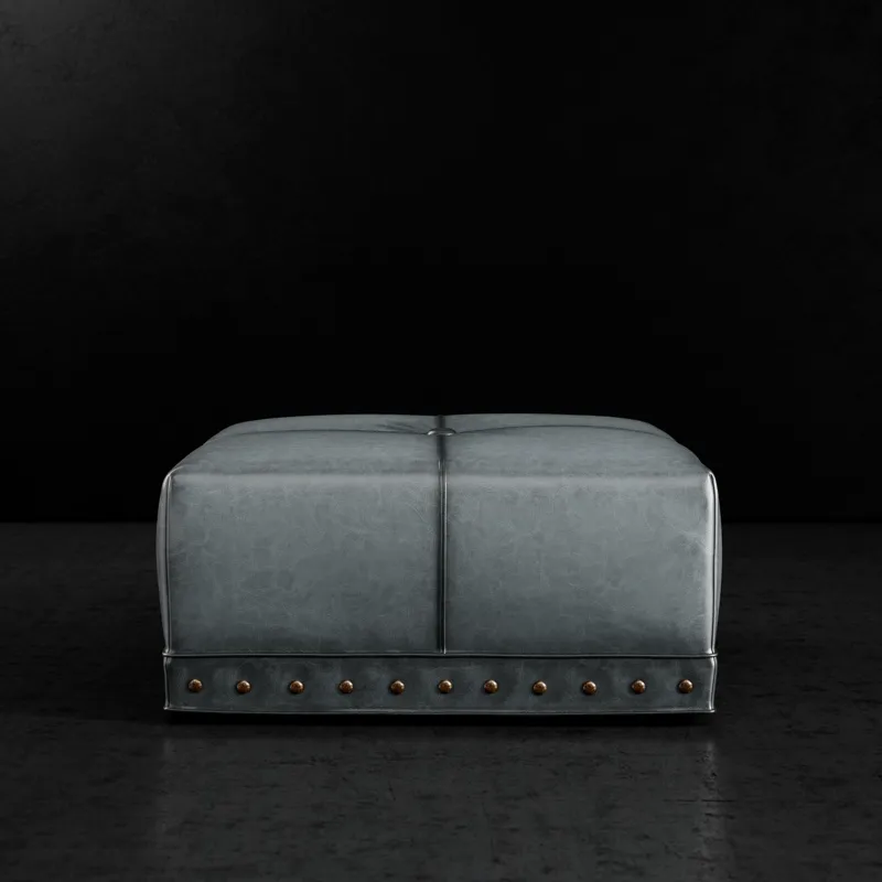 Leather Ottoman