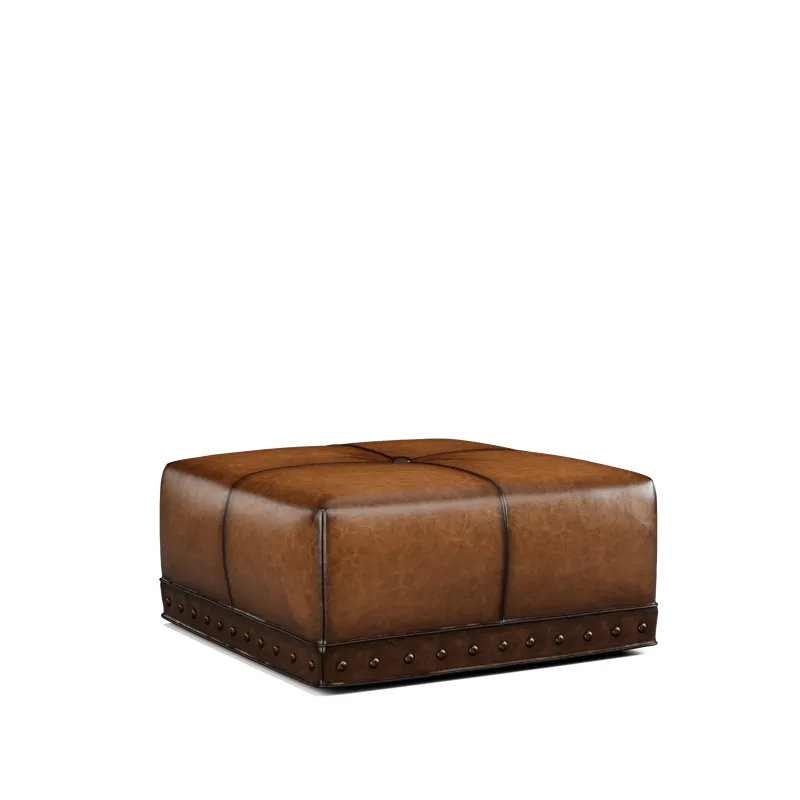Leather Ottoman
