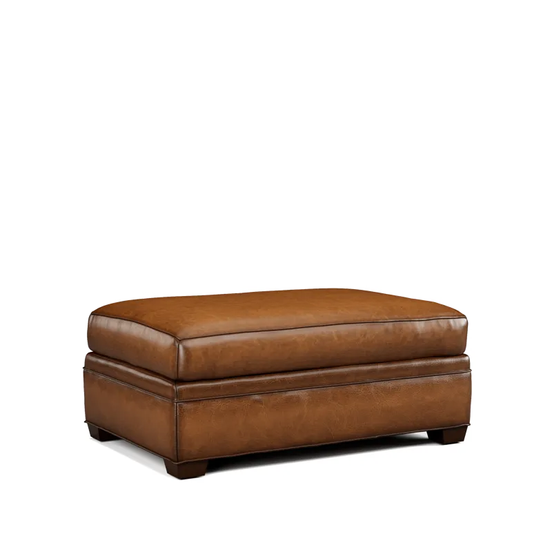 Leather Large Ottoman