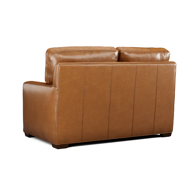 Leather Sectional Right Arm Loveseat