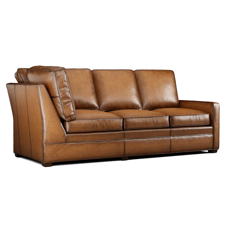 Leather Sectional Right Arm Corner Sofa