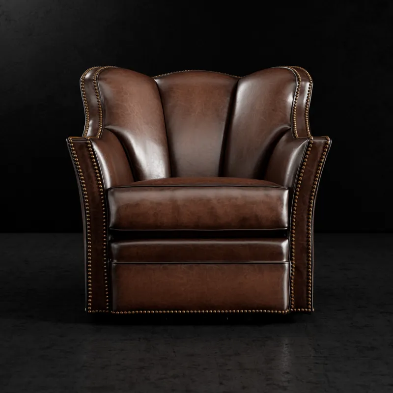 Leather Motion Swivel Chair