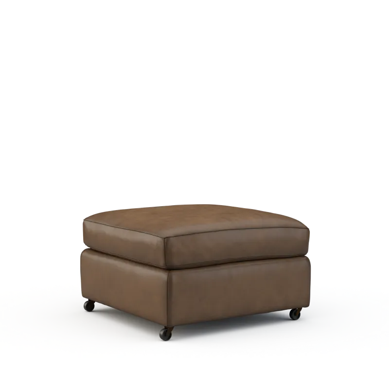Leather Ottoman