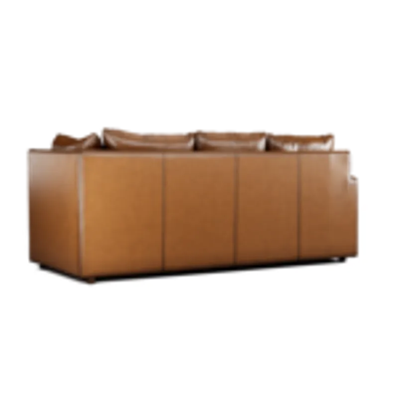 Leather Left Arm Sofa