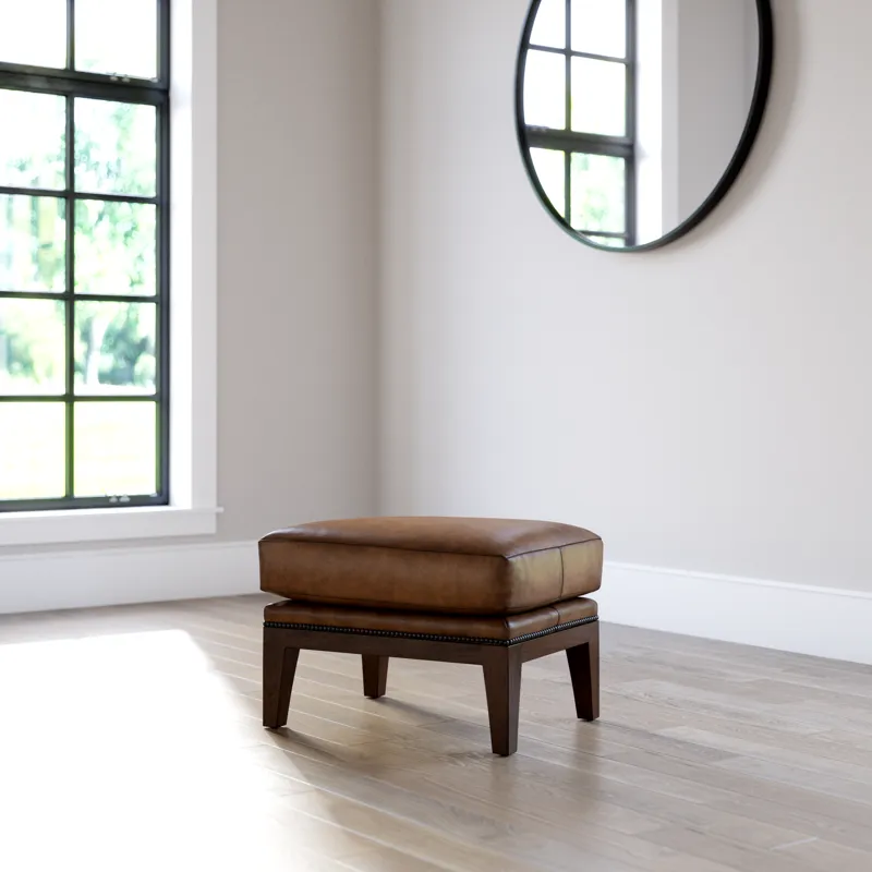 Leather Ottoman