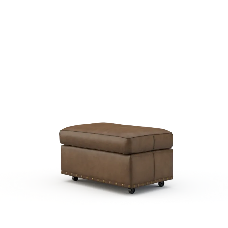Leather Ottoman