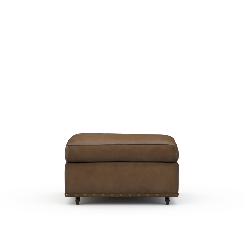 Leather Ottoman