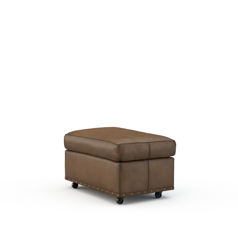 Leather Ottoman
