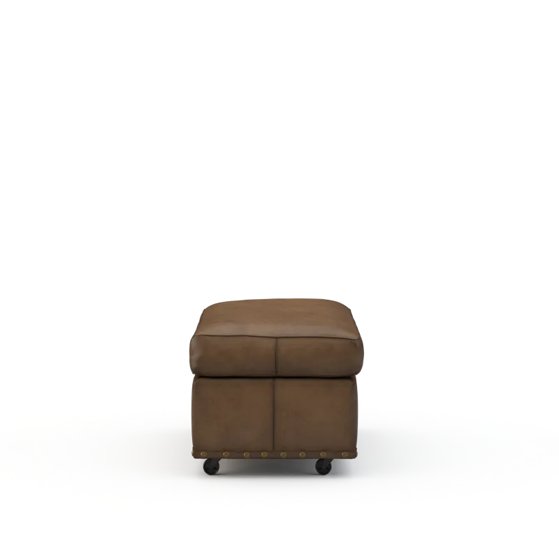 Leather Ottoman