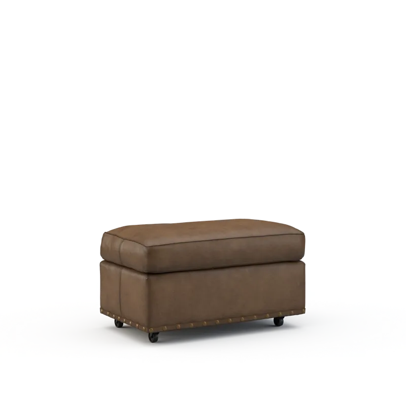 Leather Ottoman