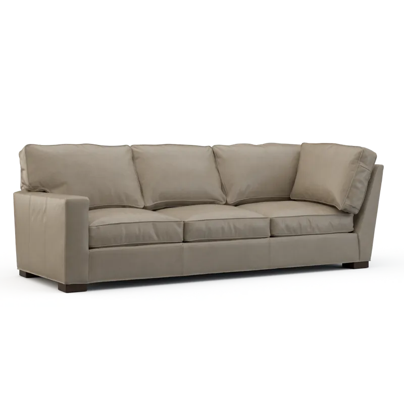 Leather Left Arm Corner Sofa