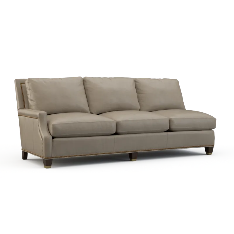 Leather Left Arm Sofa