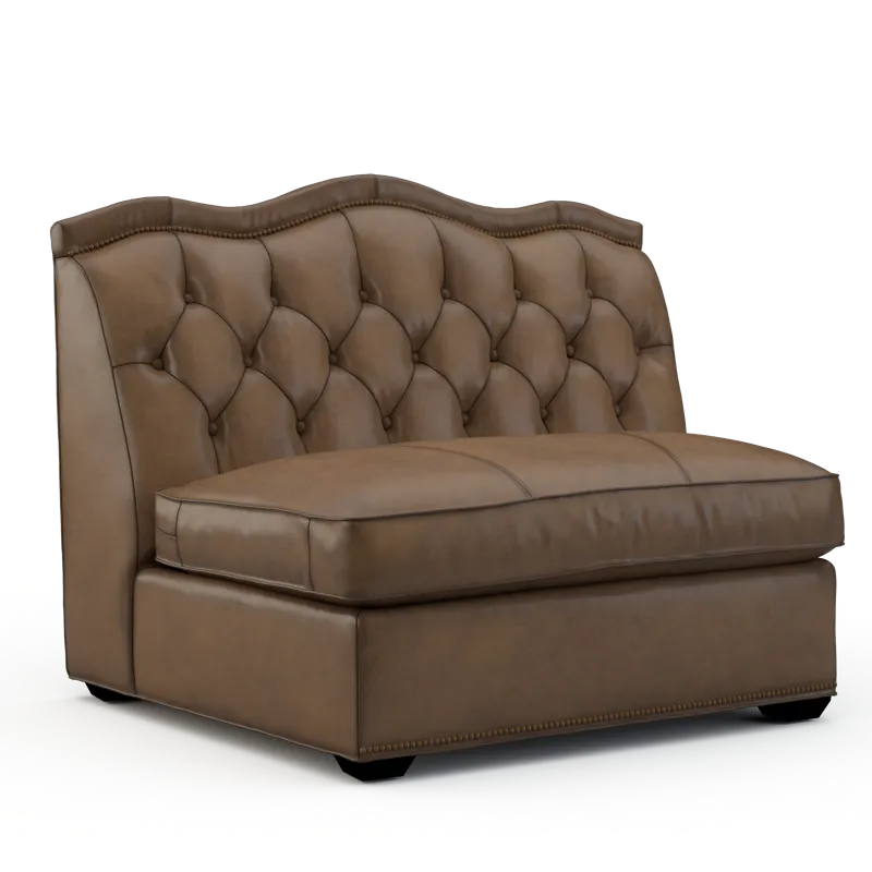 Leather Armless Chair