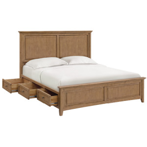 McKenzie King Premier Storage Bed - Pecan