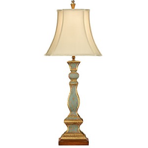 Old Worn Candlestick Lamp
