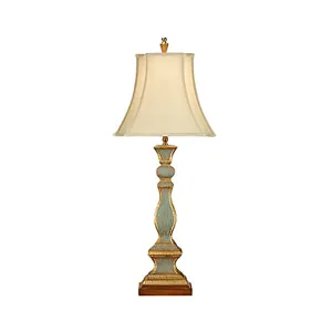 Old Worn Candlestick Lamp