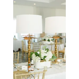 Palm Island Lamp - Gold