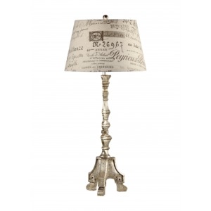 Greek Key Stick Lamp