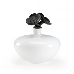 Flowered Glass Jar (lg)
